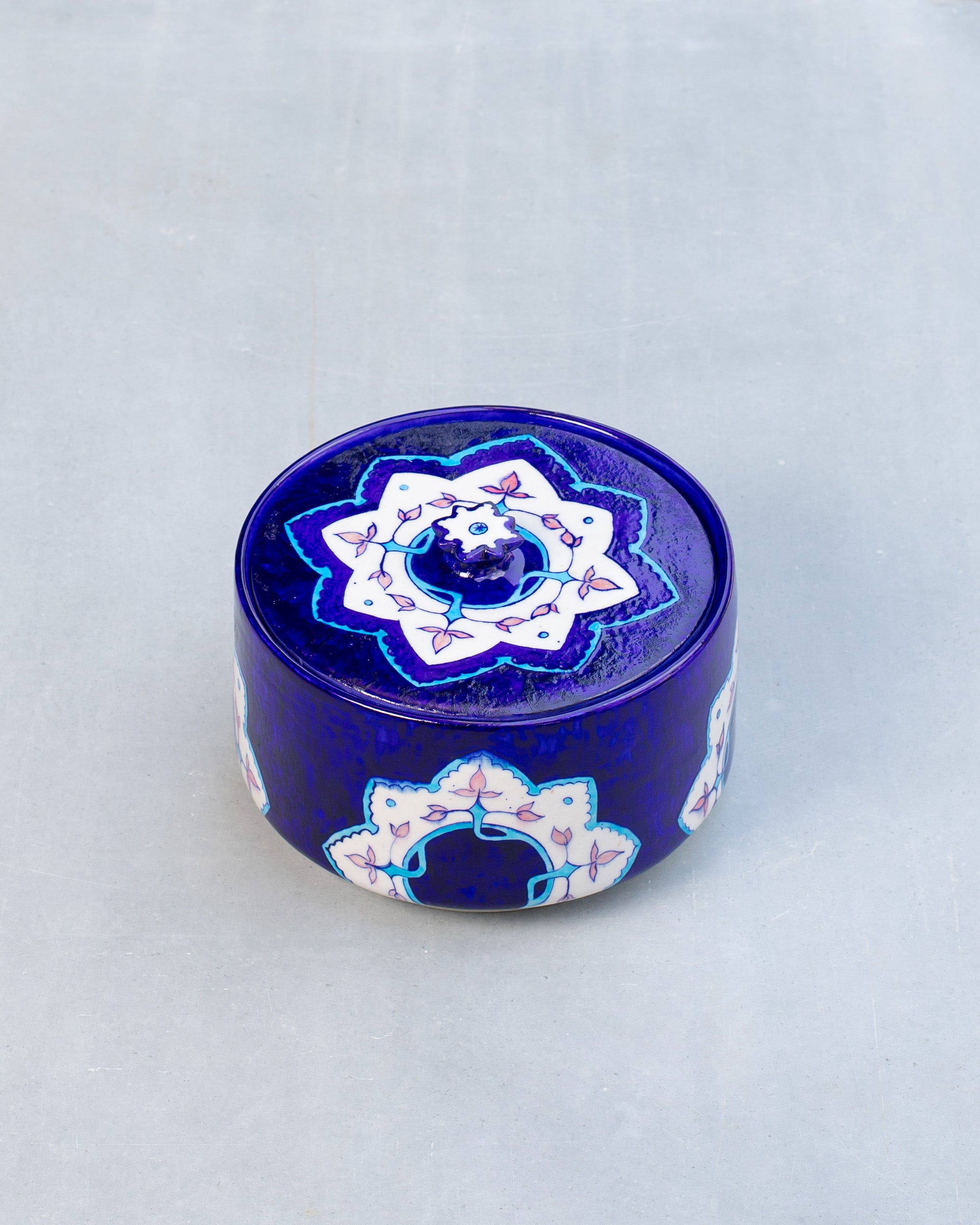 The Floral Lidded Decor Pot-2