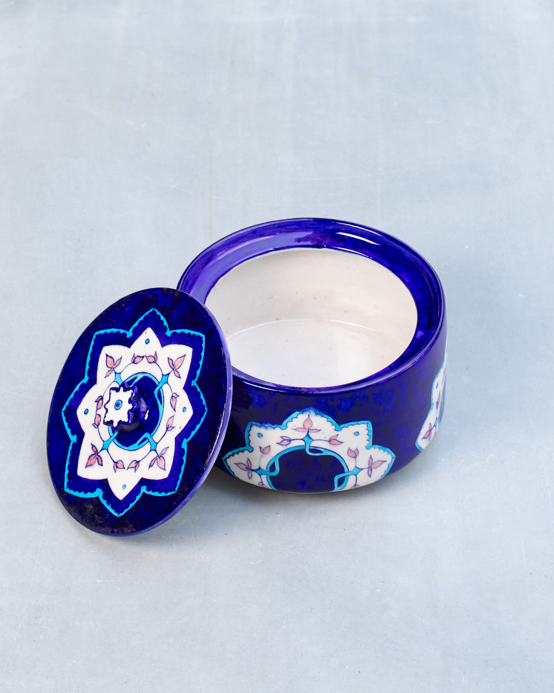 The Floral Lidded Decor Pot-2