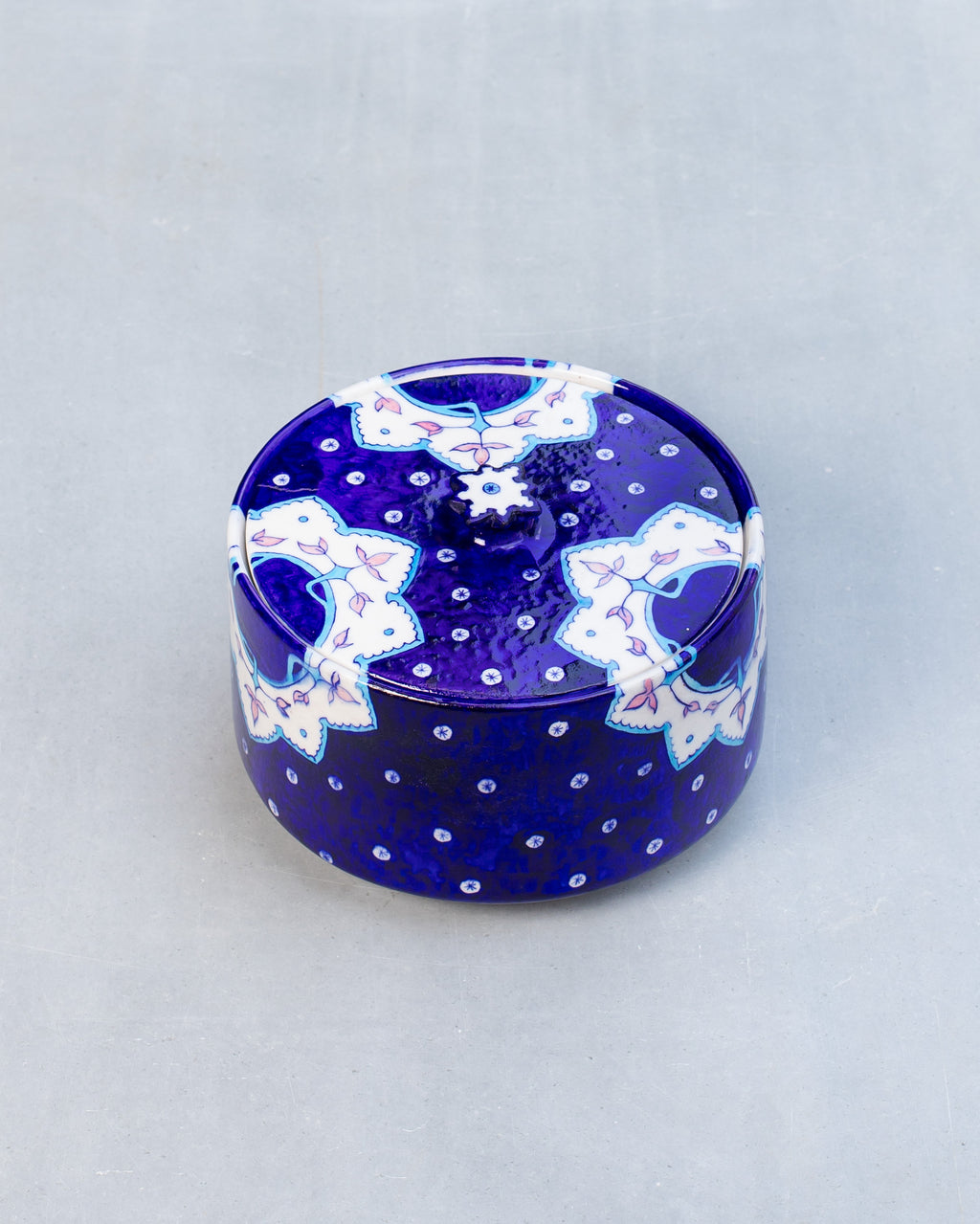 The Floral Lidded Decor Pot-1